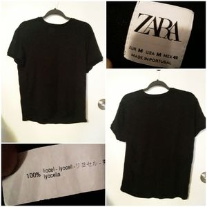 Zara Men"s Black Teeshirt